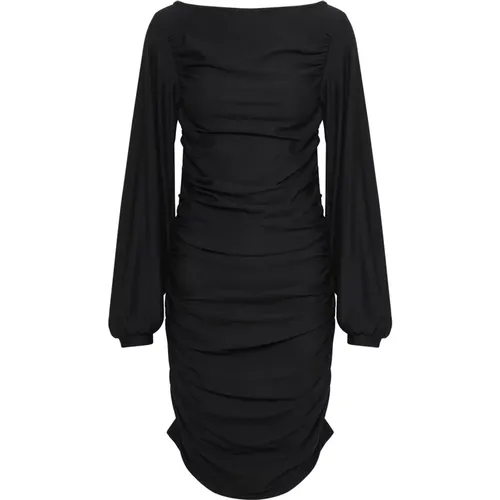 Elegant Draped Long Sleeve Dress , female, Sizes: S, XL, L, XS, M - Gestuz - Modalova