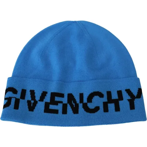 Chic Wool Beanie with Black Logo , unisex, Sizes: ONE SIZE - Givenchy - Modalova