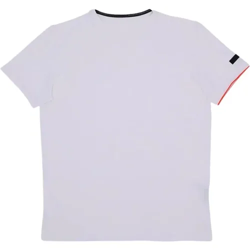 Elastisches Baumwoll-T-Shirt mit Kontrastlogo - RRD - Modalova
