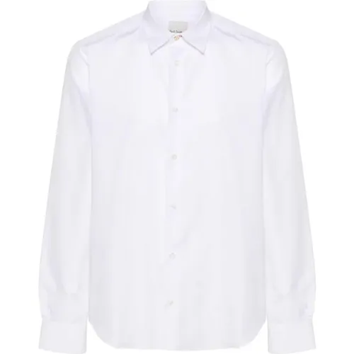 Klassisches Weißes Langarmhemd , Herren, Größe: S - PS By Paul Smith - Modalova