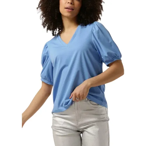 Casual Stilvolles Blaues Top , Damen, Größe: XS - Object - Modalova