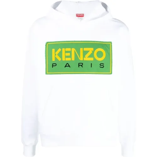 Bestickter Logo-Kapuzenpullover , Herren, Größe: M - Kenzo - Modalova