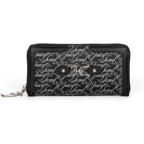 Elegante Reißverschlussbrieftasche schwarz - Juicy Couture - Modalova
