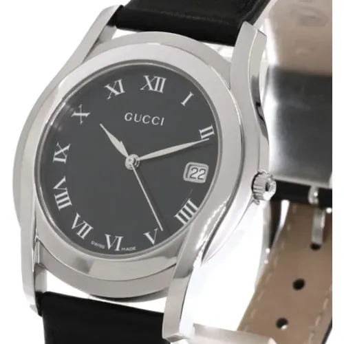 Pre-owned Leather watches , female, Sizes: ONE SIZE - Gucci Vintage - Modalova