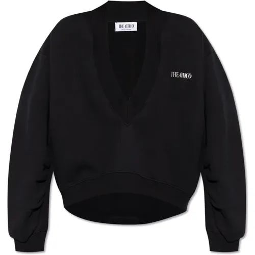 Sweatshirt mit Logo , Damen, Größe: S - The Attico - Modalova