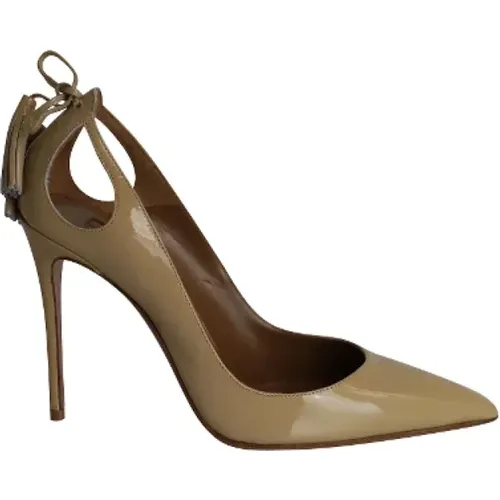 Pre-owned Leather heels , female, Sizes: 5 UK - Aquazzura Pre-owned - Modalova