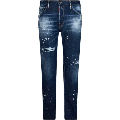 Stylish Comfort Straight Jeans , male, Sizes: L, M, S - Dsquared2 - Modalova