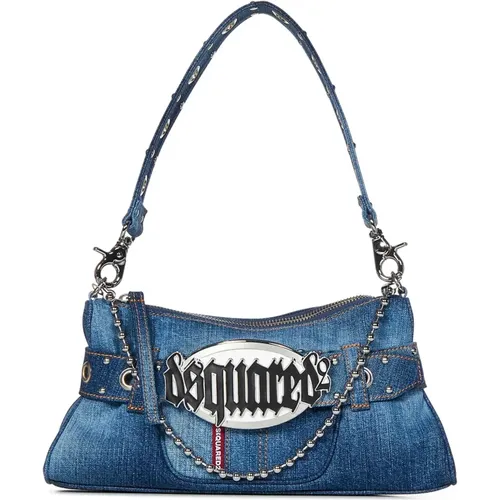 Gothic Shoulder Bag with Belt , female, Sizes: ONE SIZE - Dsquared2 - Modalova