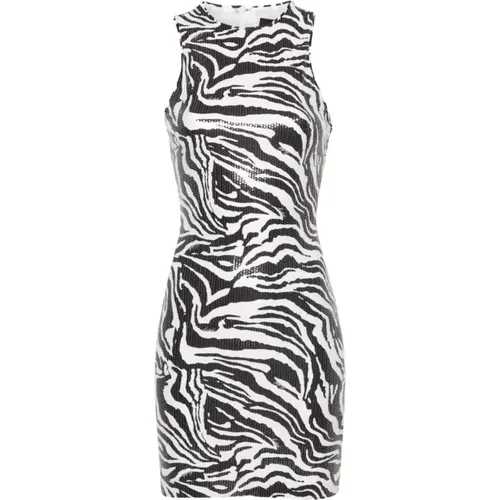 Zebra Print Pailletten Kleid , Damen, Größe: S - ROTATE Birger Christensen - Modalova