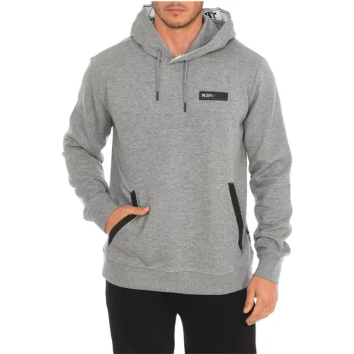 Hooded Sweatshirt with Brand Print , male, Sizes: M, XL, S - Plein Sport - Modalova