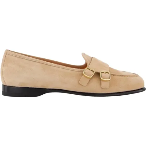 Braune Loafer Schuhe für Damen , Damen, Größe: 40 EU - Santoni - Modalova