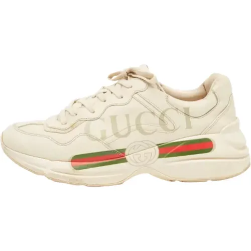 Pre-owned Leather sneakers , male, Sizes: 10 UK - Gucci Vintage - Modalova