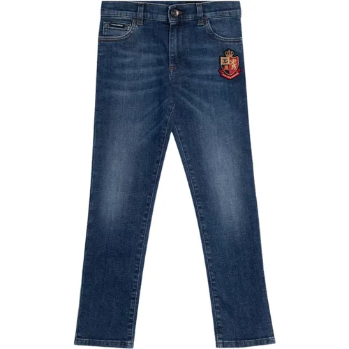 Logo Kinder Jeans Hose - Dolce & Gabbana - Modalova