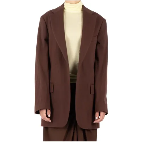 Brauner Wollblazer Dries Van Noten - Dries Van Noten - Modalova