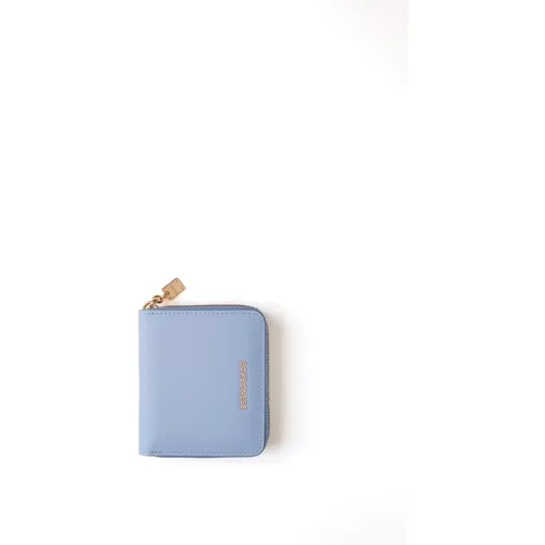 Kompakte Leder-Ziparound-Brieftasche , Damen, Größe: ONE Size - Borbonese - Modalova