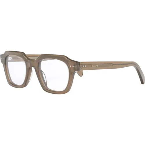 Quadratische Brille in Transparentem Schildpattmuster - Celine - Modalova
