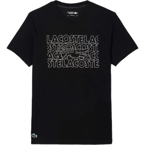 Ultra-Trockenes Bedrucktes Sport-T-Shirt - Lacoste - Modalova