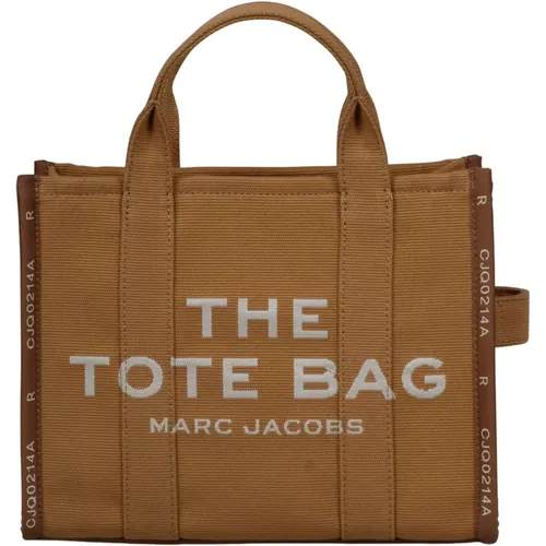 Jacquard Medium Tote Bag with Logo Print , female, Sizes: ONE SIZE - Marc Jacobs - Modalova