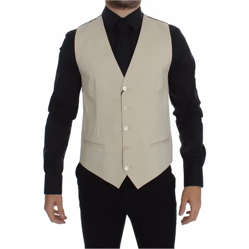 Stretch Dress Vest Blazer , Herren, Größe: M - Dolce & Gabbana - Modalova