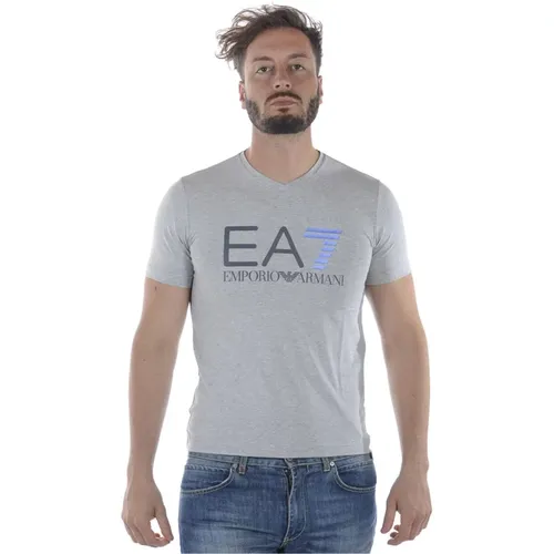 Lässiger Sweatshirt für Männer , Herren, Größe: L - Emporio Armani EA7 - Modalova