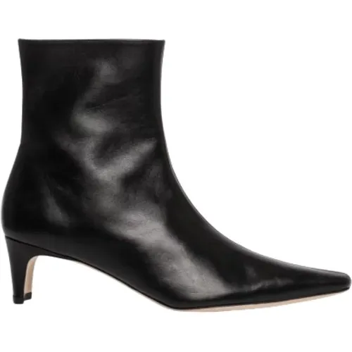 Rectangular Toe Nappa Leather Ankle Boot , female, Sizes: 7 UK, 6 UK - Staud - Modalova