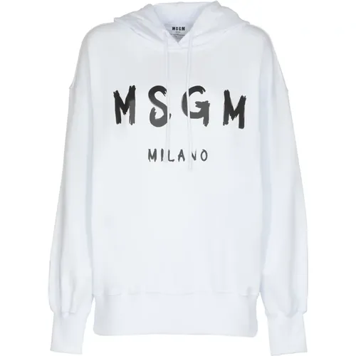 Kapuzenpullover , Damen, Größe: M - MSGM - Modalova