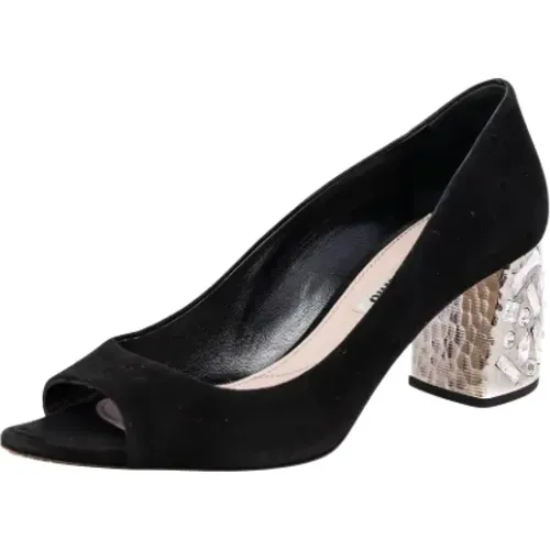 Pre-owned Suede heels , female, Sizes: 3 UK - Miu Miu Pre-owned - Modalova