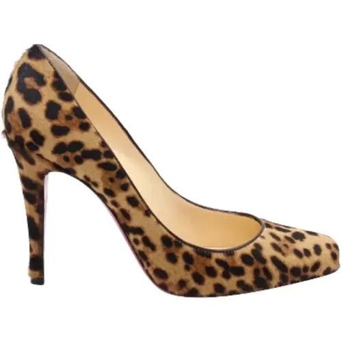 Pre-owned Wool heels , female, Sizes: 6 1/2 UK - Christian Louboutin Pre-owned - Modalova