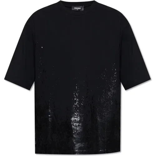 Bedrucktes T-Shirt , Herren, Größe: S - Dsquared2 - Modalova