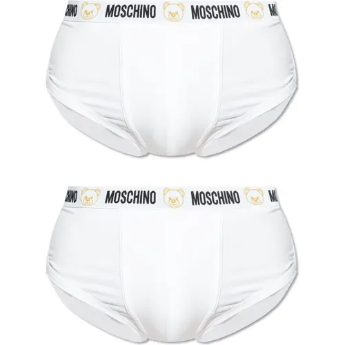 Two-pack briefs , male, Sizes: 2XL, XS, XL - Moschino - Modalova