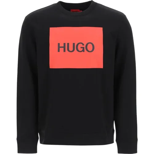 Logo Box Crewneck Sweatshirt , Herren, Größe: XL - Hugo Boss - Modalova