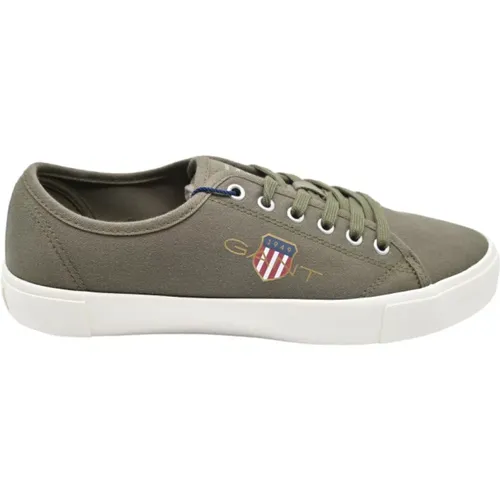 Casual Baumwolltwill Ivy Green Sneakers , Herren, Größe: 40 EU - Gant - Modalova