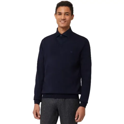 Blauer Sweatshirt Ultimativer Komfort Stil , Herren, Größe: S - Harmont & Blaine - Modalova