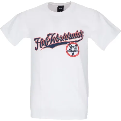 Thrasher Weißes Herren T-Shirt HUF - HUF - Modalova