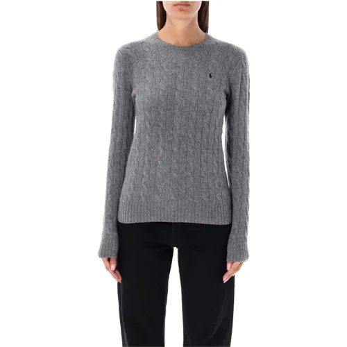 Grey Cable Knit Sweater Aw23 , female, Sizes: S - Ralph Lauren - Modalova