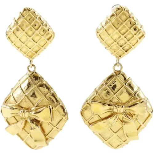 Pre-owned Metal earrings , female, Sizes: ONE SIZE - Chanel Vintage - Modalova