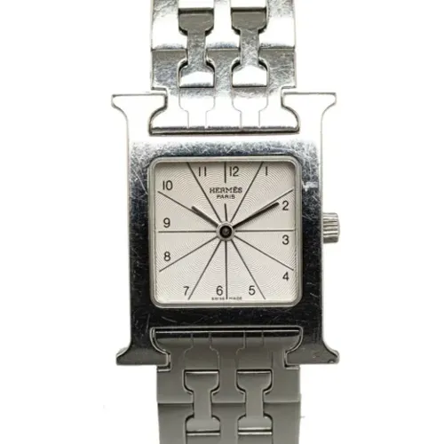 Pre-owned Stainless Steel watches , male, Sizes: ONE SIZE - Hermès Vintage - Modalova