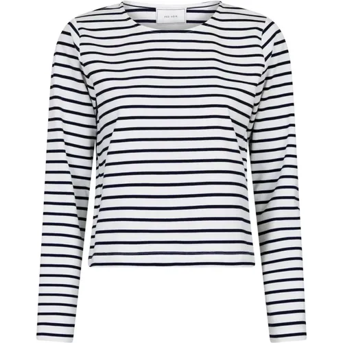 Striped Blouse with Long Sleeves , female, Sizes: M, L, S, XS, XL, 2XL - NEO NOIR - Modalova