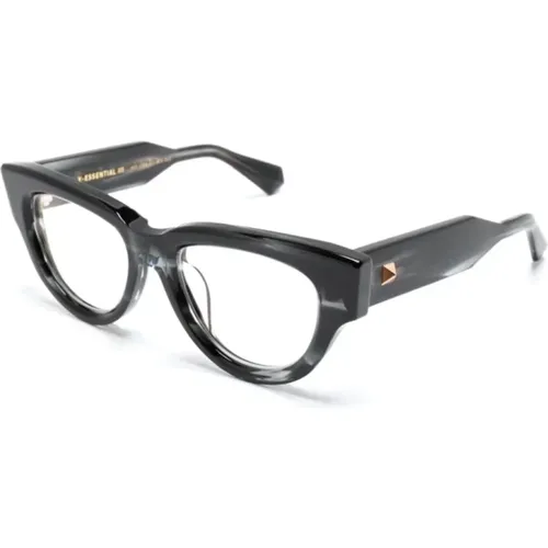 Schwarze Optische Brille Klassischer Stil , Damen, Größe: 52 MM - Valentino - Modalova