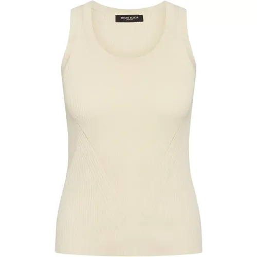 Damen Gallberrybbilyana Stricktop Weiß Creme , Damen, Größe: XS - Bruuns Bazaar - Modalova