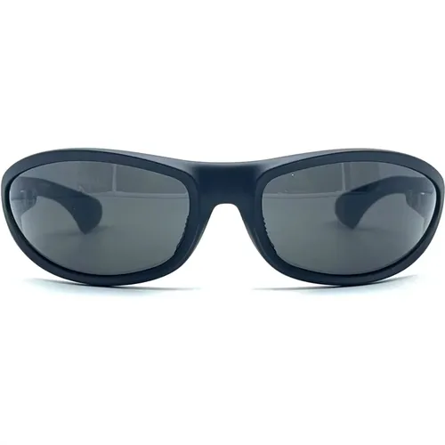 Schwarze Matte Oval Sonnenbrille - Chrome Hearts - Modalova
