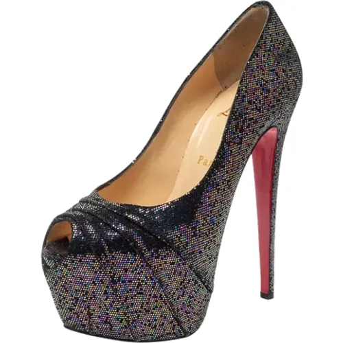 Pre-owned Fabric heels , female, Sizes: 5 UK - Christian Louboutin Pre-owned - Modalova