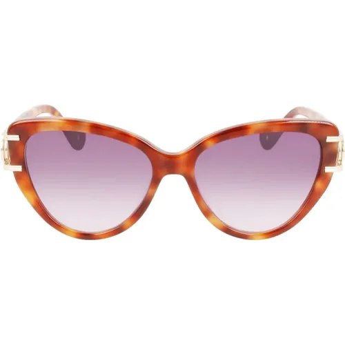 Cat Eye Sonnenbrille mit Azetatrahmen , Damen, Größe: ONE Size - Lanvin - Modalova