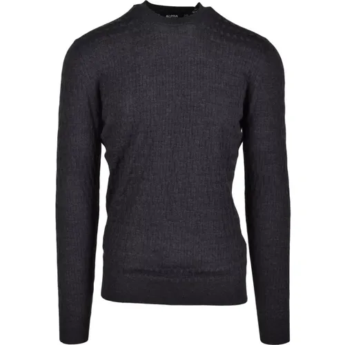 Merinowolle Pullover , Herren, Größe: XL - Alpha Studio - Modalova