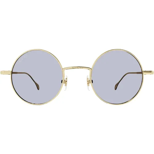 Runde Schmale Metallsonnenbrille Gg1649S 006 , unisex, Größe: 44 MM - Gucci - Modalova