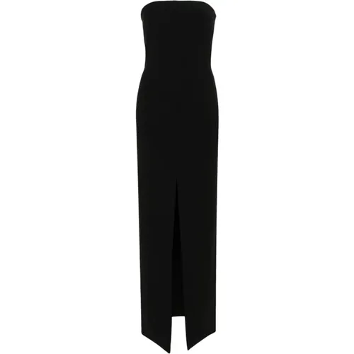 Strapless Maxi Dress with Front Slit , female, Sizes: S - Solace London - Modalova