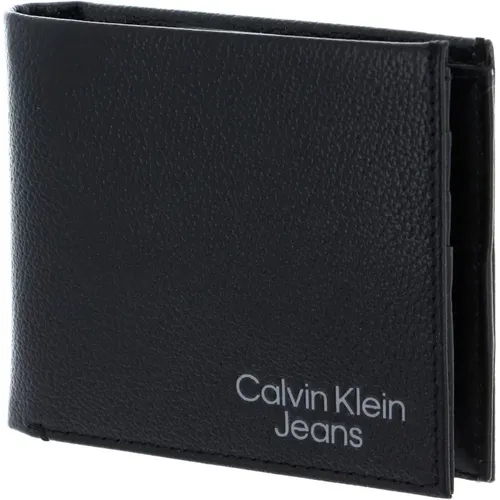 Mens Leather Bifold Wallet with Coin , male, Sizes: ONE SIZE - Calvin Klein - Modalova