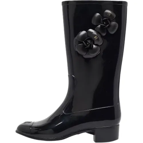 Pre-owned Rubber boots , female, Sizes: 5 UK - Chanel Vintage - Modalova