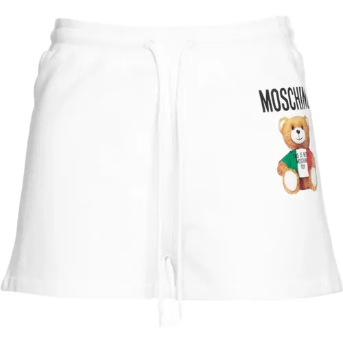 High Waist A-Line Mini Shorts , Damen, Größe: M - Moschino - Modalova