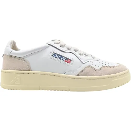 Sneakers in White Leather/Suede , female, Sizes: 4 UK, 3 UK, 5 UK - Autry - Modalova